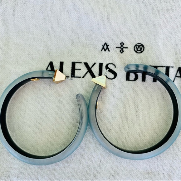 Alexis Bittar Lucite Hoops NWT - Picture 6 of 14